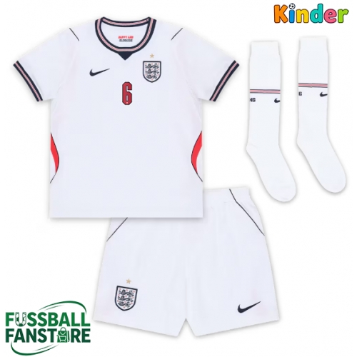 England Marc Guehi #6 Replik Heimtrikot Kinder WM 2026 Kurzarm (+ Kurze Hosen)